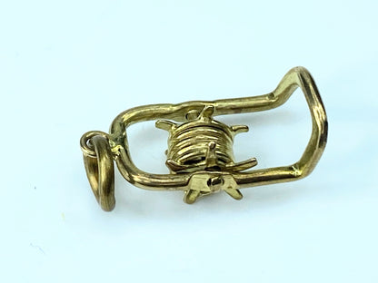 10k Yellow Gold Movable Spur Charm 1.3g JR9523