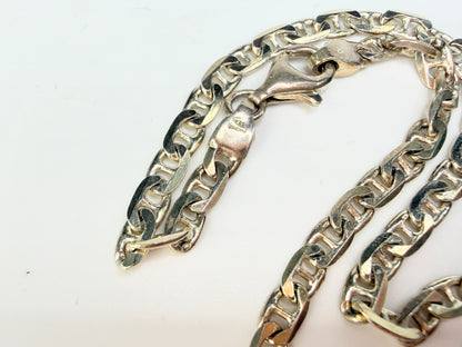 Birmingham 1978 Ronex Sterling Ingot Figaro Chain Necklace Heavy UK JR1275