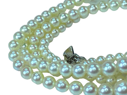 Mikimoto Cultured Akoya Pearls 3.5-7.2mm Double Strands necklace