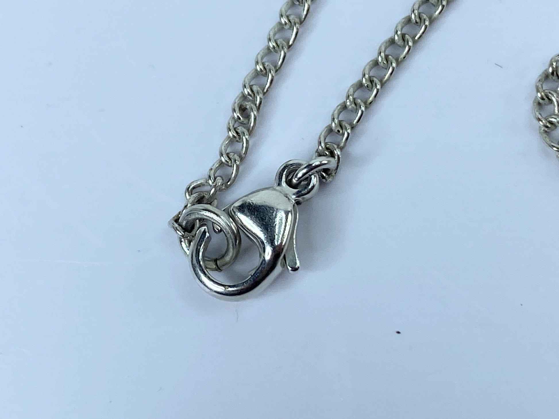 Chanel Ribbon Motif CC Logo Faux Pearl Black Rhinestone necklace with box O5P GS491