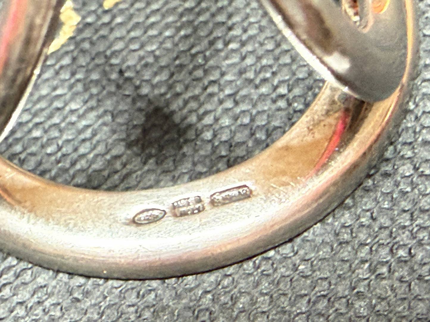 Vintage Bvlgari Sterling Silver Scarf Link authentic with box GS869