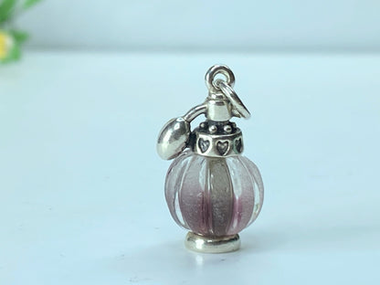 James avery Love Potion Art Glass "Perfume bottle" Sterling Charm in box JR186