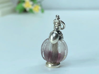 James avery Love Potion Art Glass "Perfume bottle" Sterling Charm in box JR186