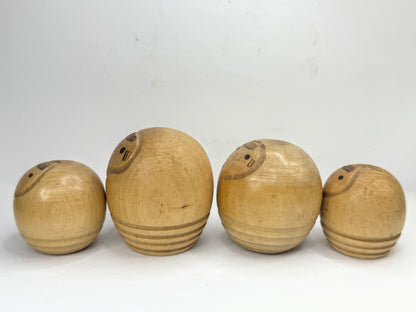 Vintage Miyashita Hajime Osanago Sosaku Kokeshi Dolls Set of 4 Japan A1196