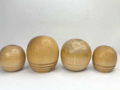 Vintage Miyashita Hajime Osanago Sosaku Kokeshi Dolls Set of 4 Japan A1196