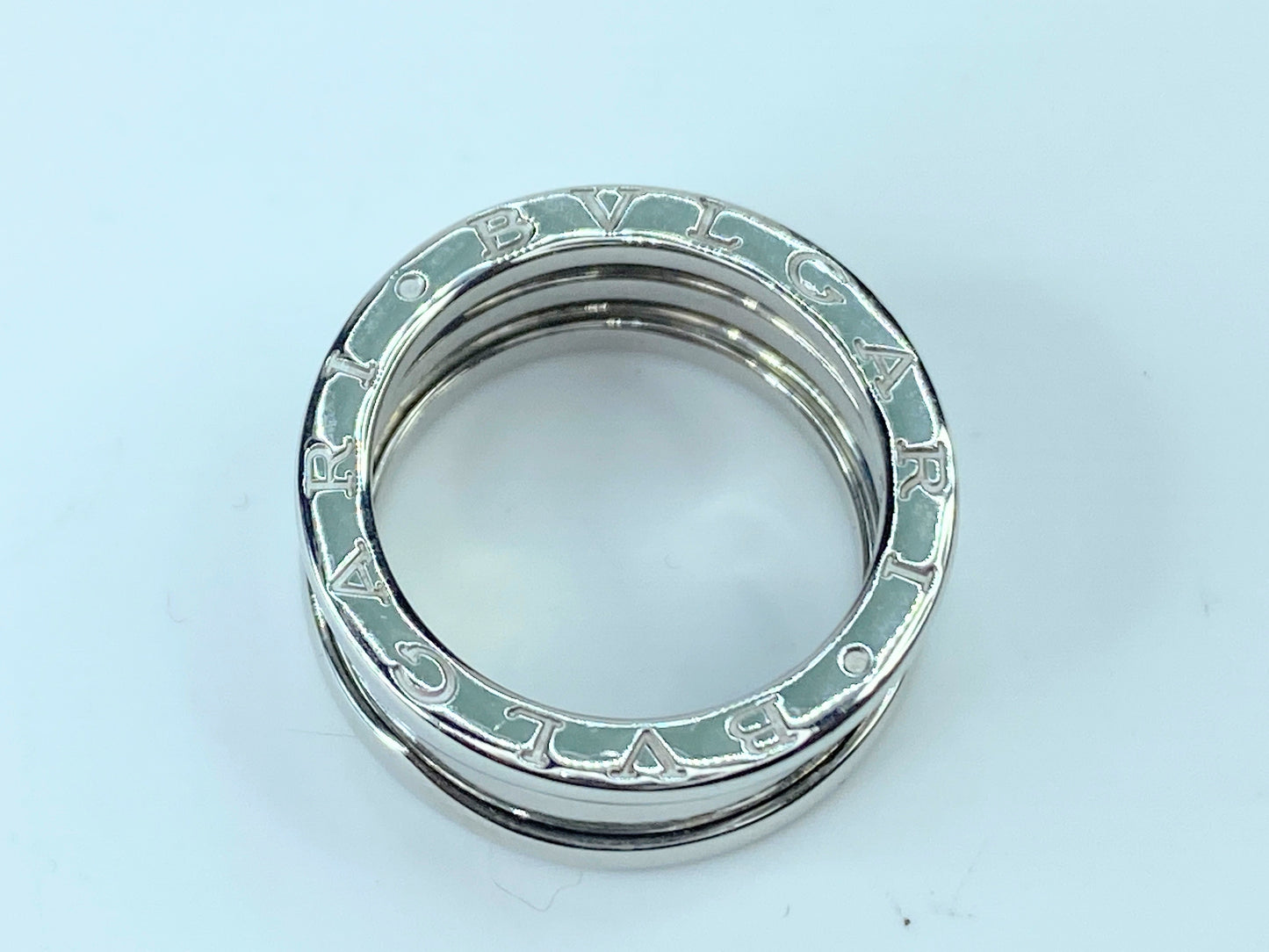 Bvlgari B.Zero 1 Two Band 18k White Gold Ring 52 6 JR9529