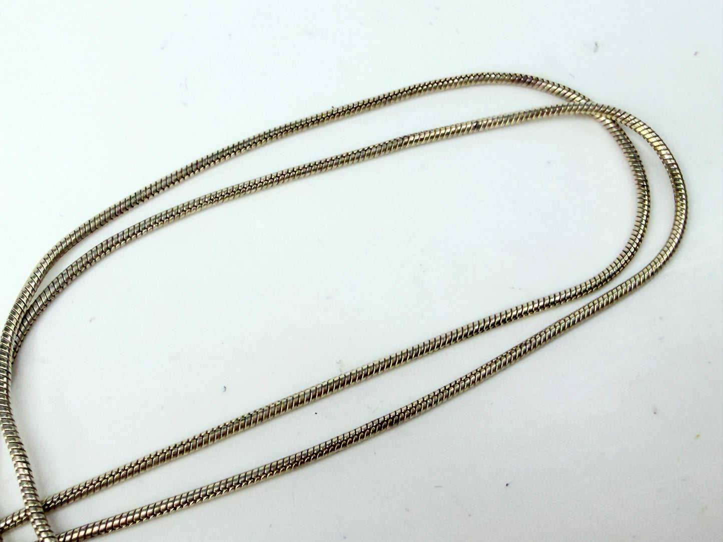 Sterling Silver Hammered Star Pendant Snake Chain Necklace Italy JR1283