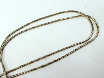 Sterling Silver Hammered Star Pendant Snake Chain Necklace Italy JR1283