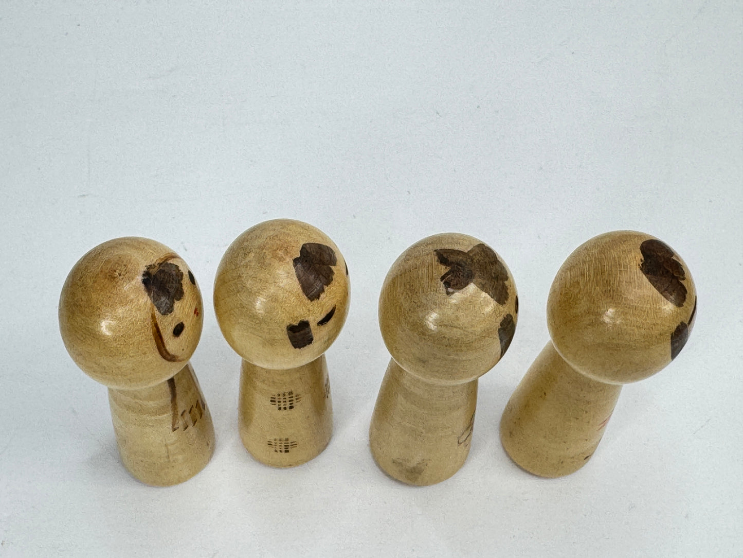 Vintage Kenichi Murakami Four Seasons Sosaku Kokeshi Doll Set Japan A1199