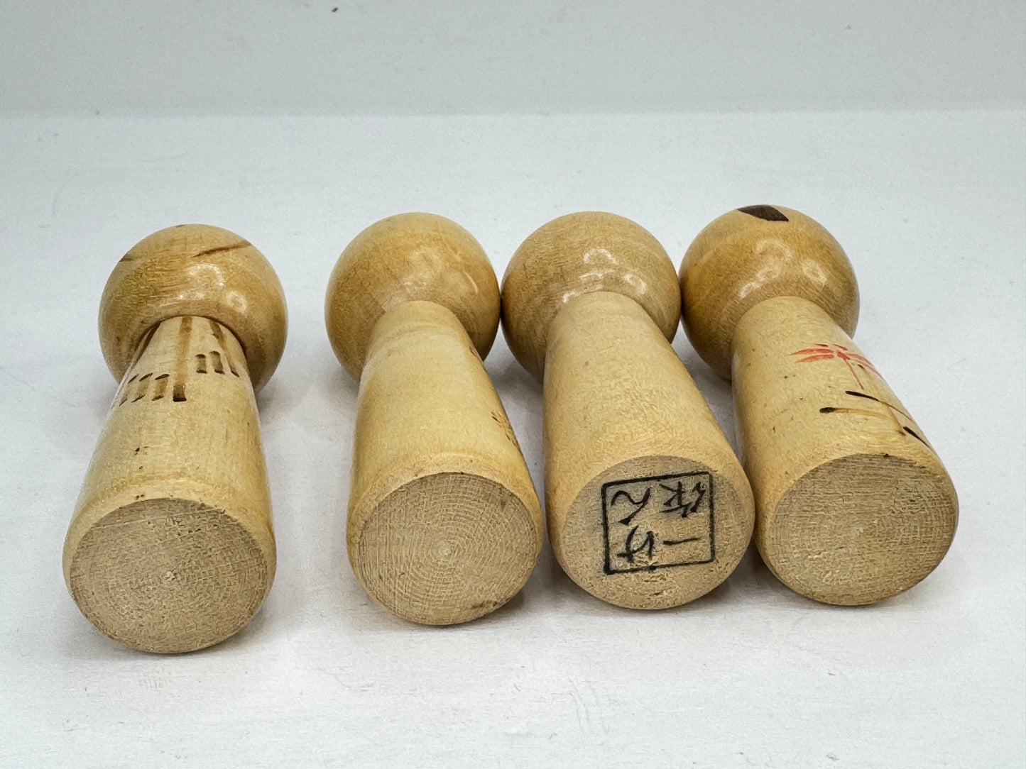 Vintage Kenichi Murakami Four Seasons Sosaku Kokeshi Doll Set Japan A1199