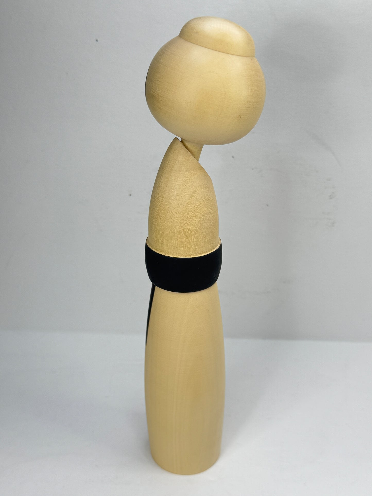 Vintage Sadao Kishi 岸貞夫 "Spirit of Wheat" Sosaku Kokeshi Doll Signed 8.75" A1200