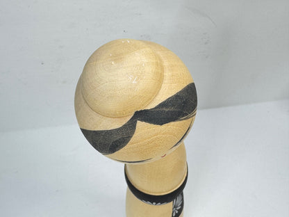 Vintage Sadao Kishi 岸貞夫 "Spirit of Wheat" Sosaku Kokeshi Doll Signed 8.75" A1200