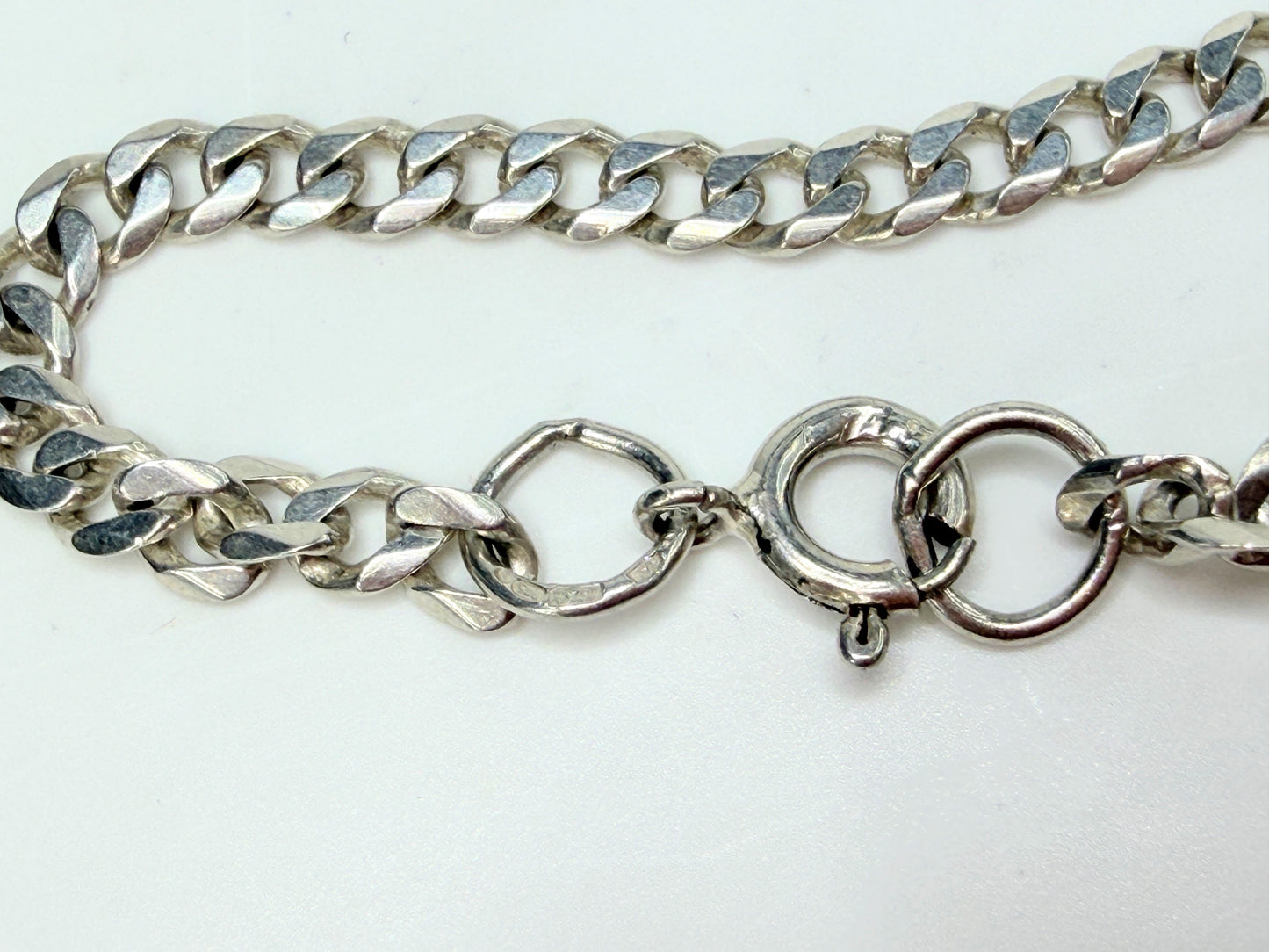 Vintage Sterling Silver Pierced Starfish Pendant Necklace Mid Century JR1286