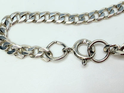 Vintage Sterling Silver Pierced Starfish Pendant Necklace Mid Century JR1286