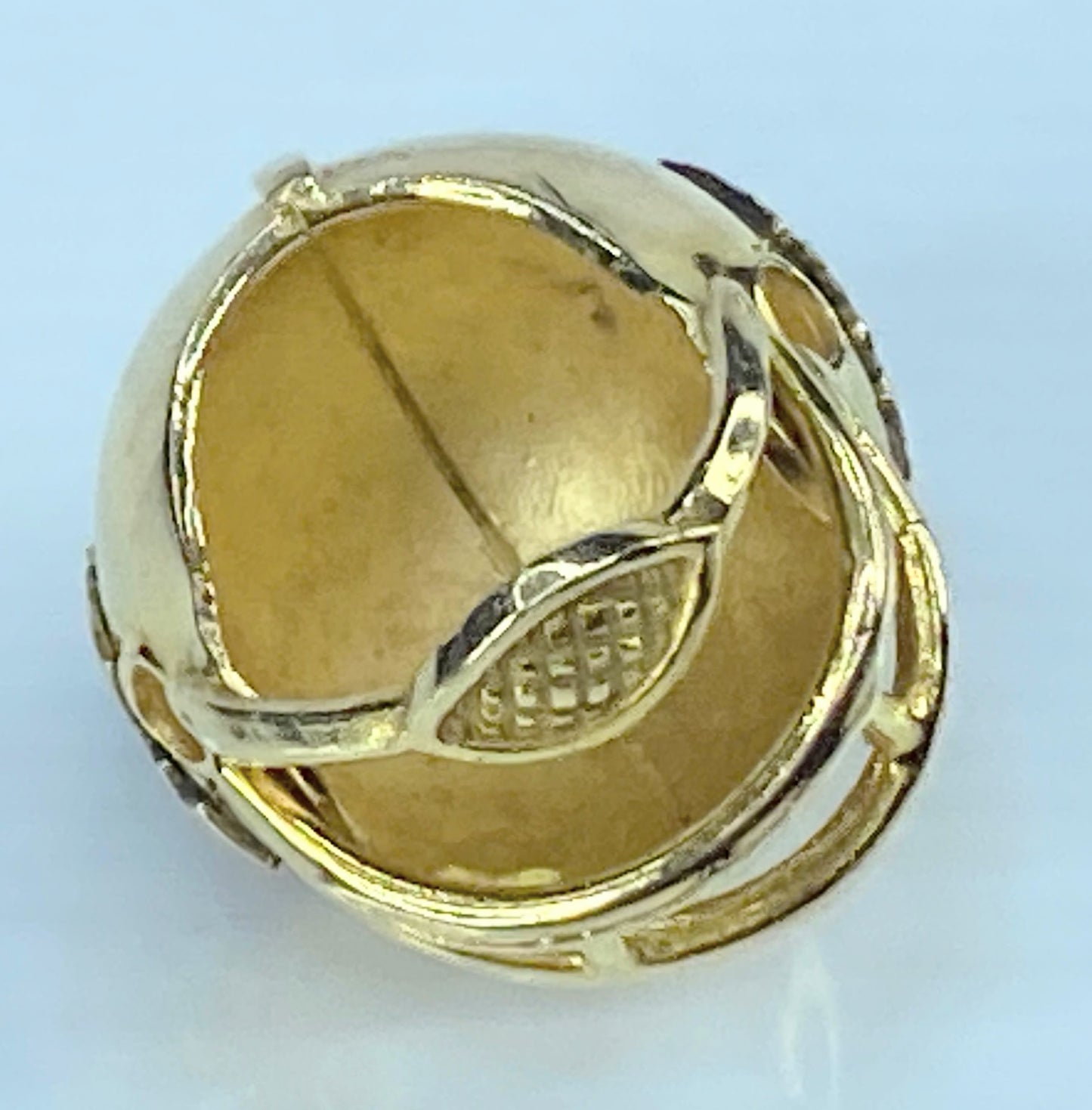 NFL Helmet headgear enamel Chief head bust charm pendant in 14K gold