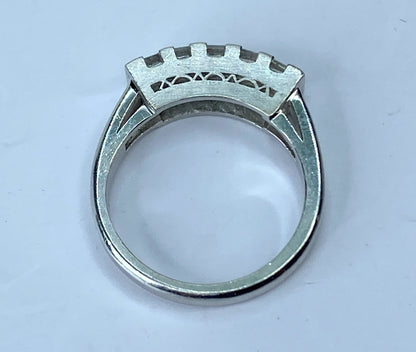 GIA certified Appraised $5,725 Platinum 1.01ct F/VS1 Asscher diamond band JR669