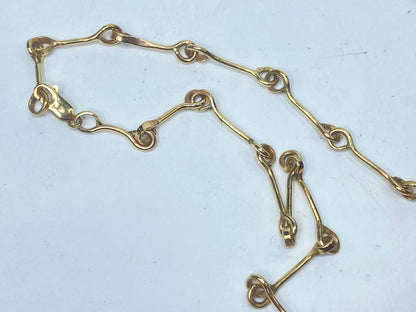 Museum-Quality Custom 14K Gold Topaz Necklace by Samantha Fritze 16" Cert JR1109