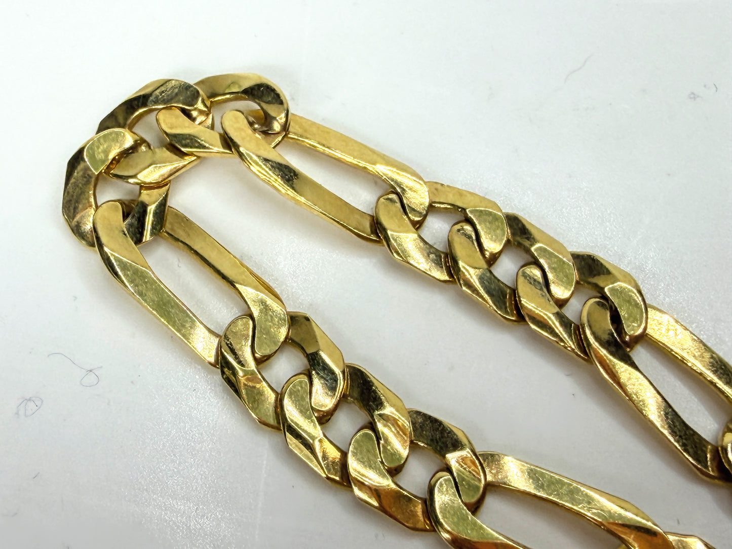 14K Bicolor 6.35mm Gold Fancy Link Bracelet 8 1/4 Inch 8.25" 13.5g JR1961
