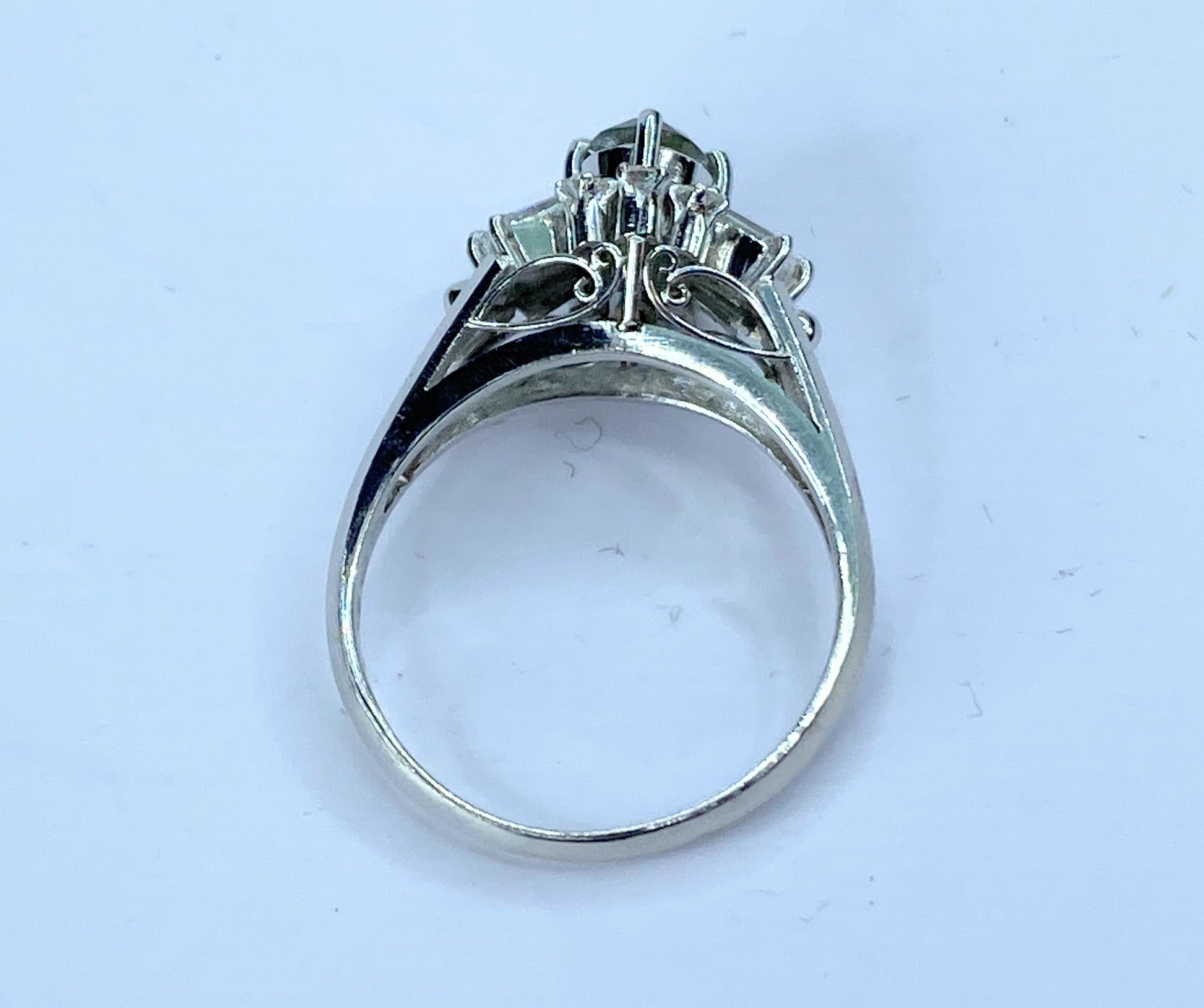 Certified Platinum 0.85ct Alexandrite 0.54ct F/VS1 Diamond statement ring JR672