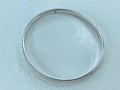 James Avery 6.0mm Hammered Bangle Bracelet Sterling Silver 26g 8" JR673