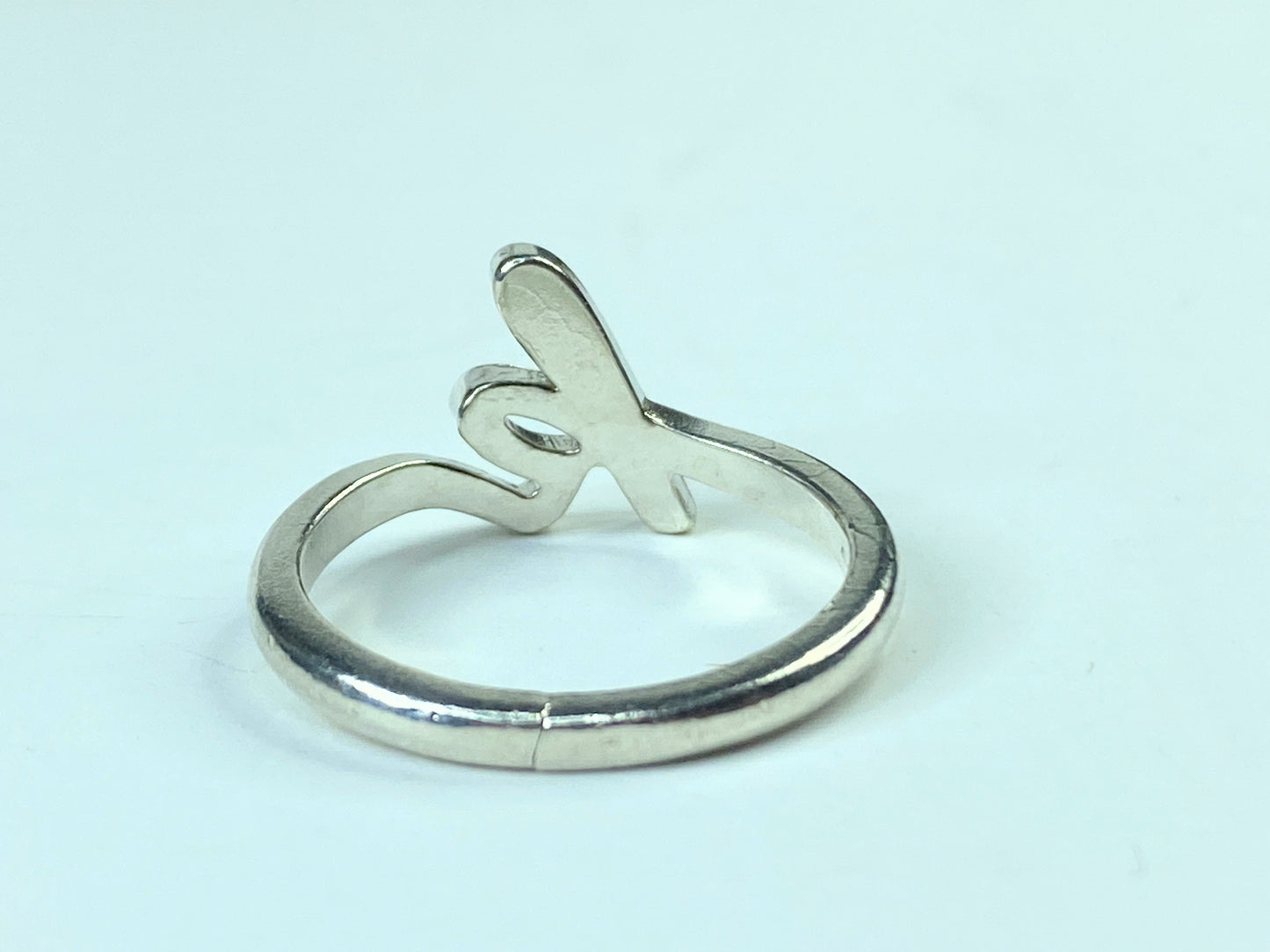 James Avery Sterling Silver Script Initial 'k' size 7.75 3.0g JR639