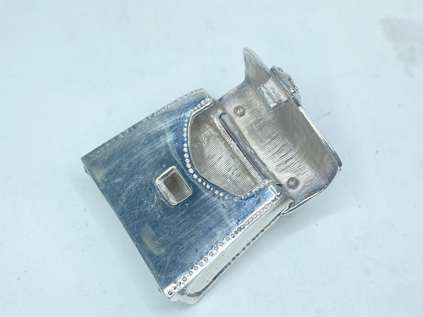 Tiffany & Co. Sterling Silver Pill Box, Classic men's bag Design SS129