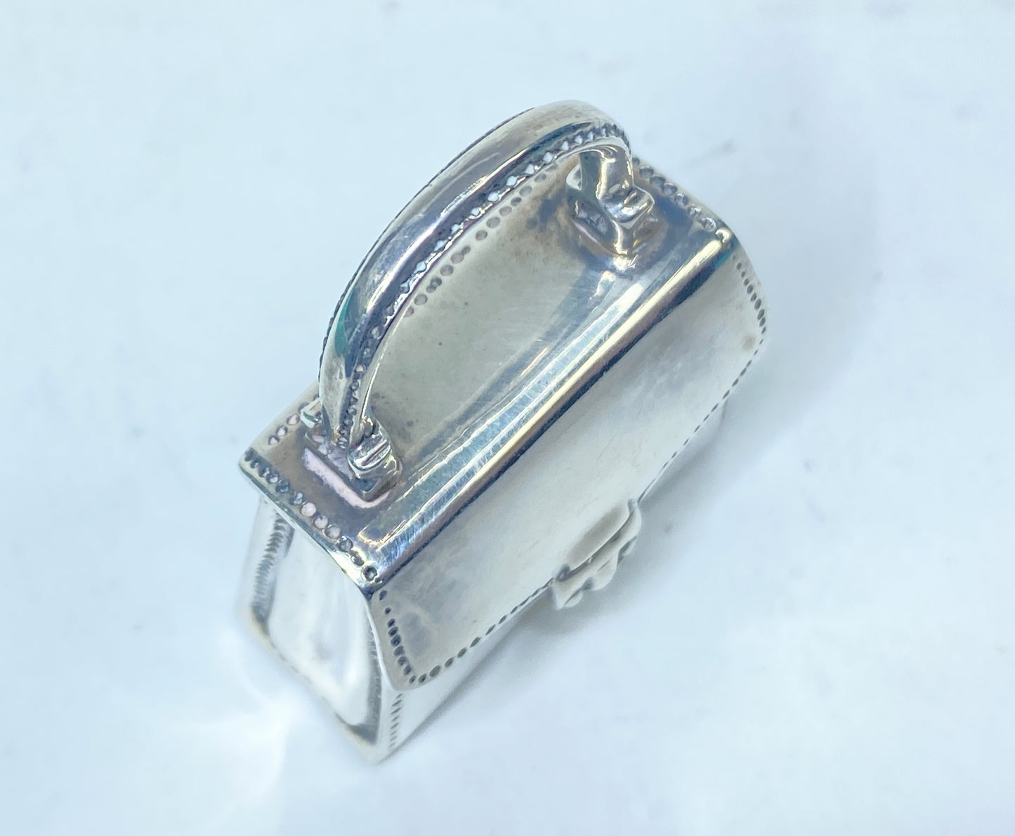 Tiffany & Co. Sterling Silver Pill Box, Classic men's bag Design SS129