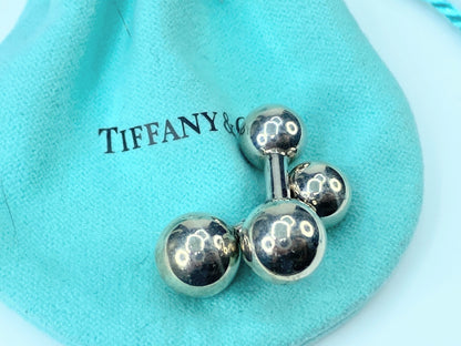 Tiffany & Co Sterling Silver 925 Dumbbell cufflinks 13.4g JR9550