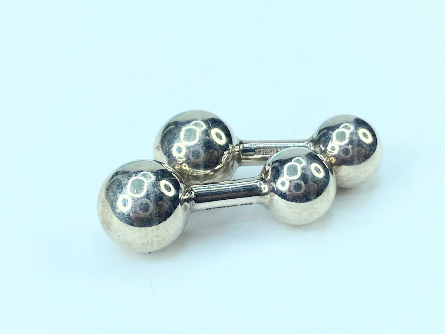 Tiffany & Co Sterling Silver 925 Dumbbell cufflinks 13.4g JR9550