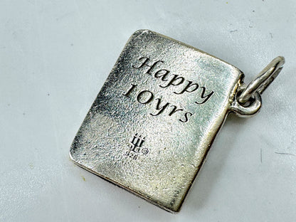 Vintage James Avery Passport U.S.A. Happy Tours Sterling Silver Charm JR2097