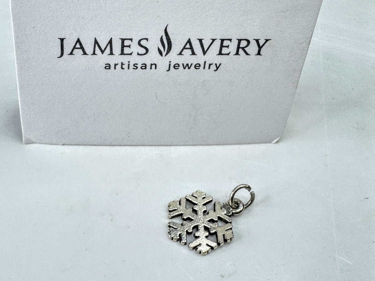 Vintage James Avery Artisan Sterling Silver Snow Crystal Snowflake Charm JR2078