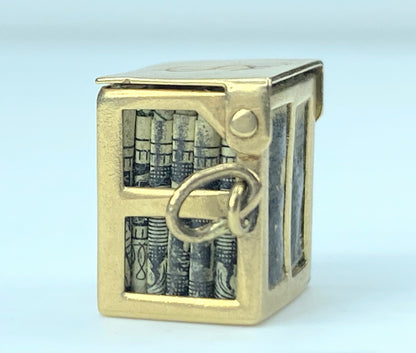 Movable Money Vault Charm in 14 Karat Gold JR9555