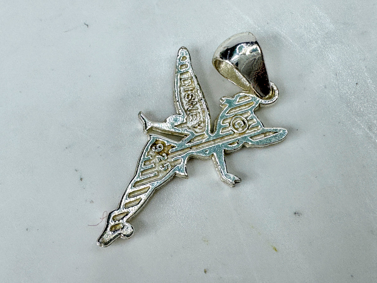 Disney Tinker Bell Sterling Silver 925 Fairy Pendant Charm JR2083