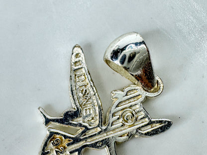 Disney Tinker Bell Sterling Silver 925 Fairy Pendant Charm JR2083