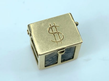 Movable Money Vault Charm in 14 Karat Gold JR9555