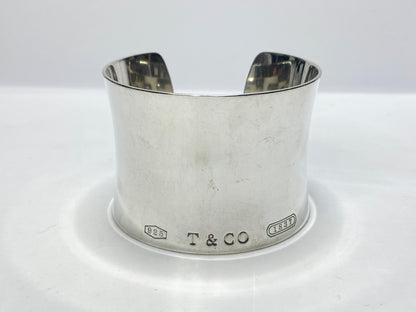 Tiffany & Co. 1837 Collection Wide Sterling Silver Cuff Bracelet 7" JR1114