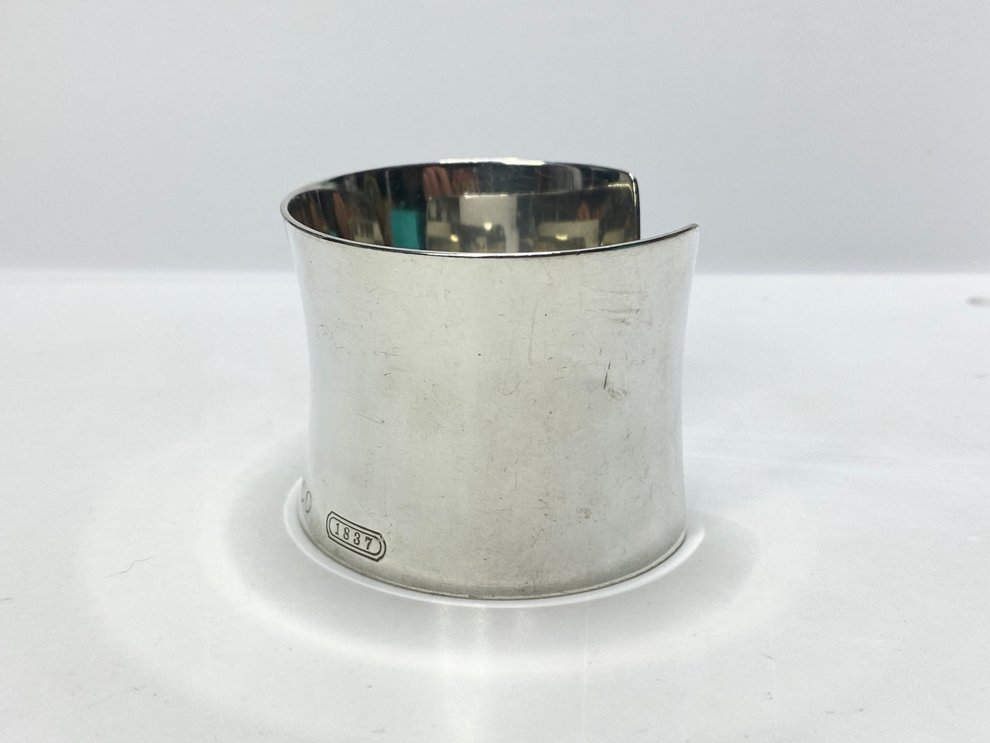Tiffany & Co. 1837 Collection Wide Sterling Silver Cuff Bracelet 7" JR1114