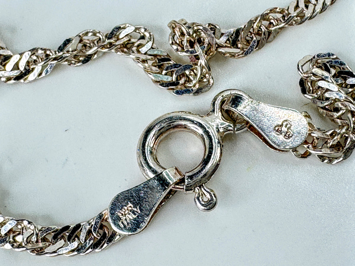 Sterling Silver Starfish Pendant Necklace & Earrings Set 18"x1 3/8" 13.4g JR2085