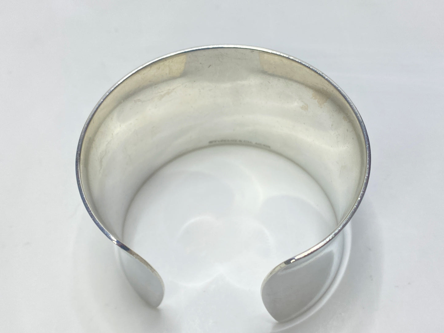 Tiffany & Co. 1837 Collection Wide Sterling Silver Cuff Bracelet 7" JR1114