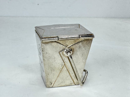 Tiffany & Co. Sterling Silver Chinese Take-Out Pagoda Pill Box Spain 38.4g SS500