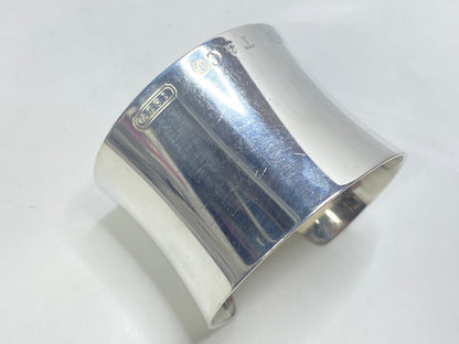 Tiffany & Co. 1837 Collection Wide Sterling Silver Cuff Bracelet 7" JR1114