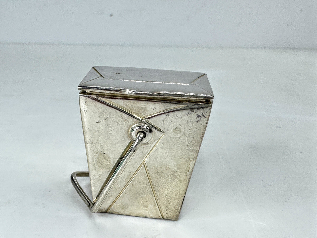 Tiffany & Co. Sterling Silver Chinese Take-Out Pagoda Pill Box Spain 38.4g SS500
