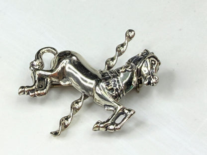 Vintage Sterling Silver Turquoise Inlay Om Pendant Artisan Jewelry JR1979