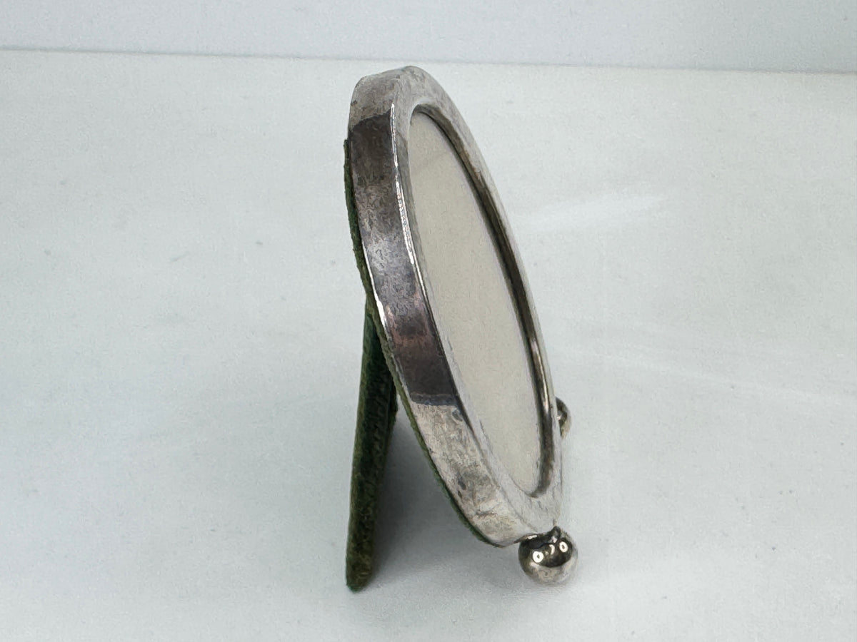 Vintage Inman Sterling Silver Oval Picture Frame Feet Easel Back 36.4g SS503