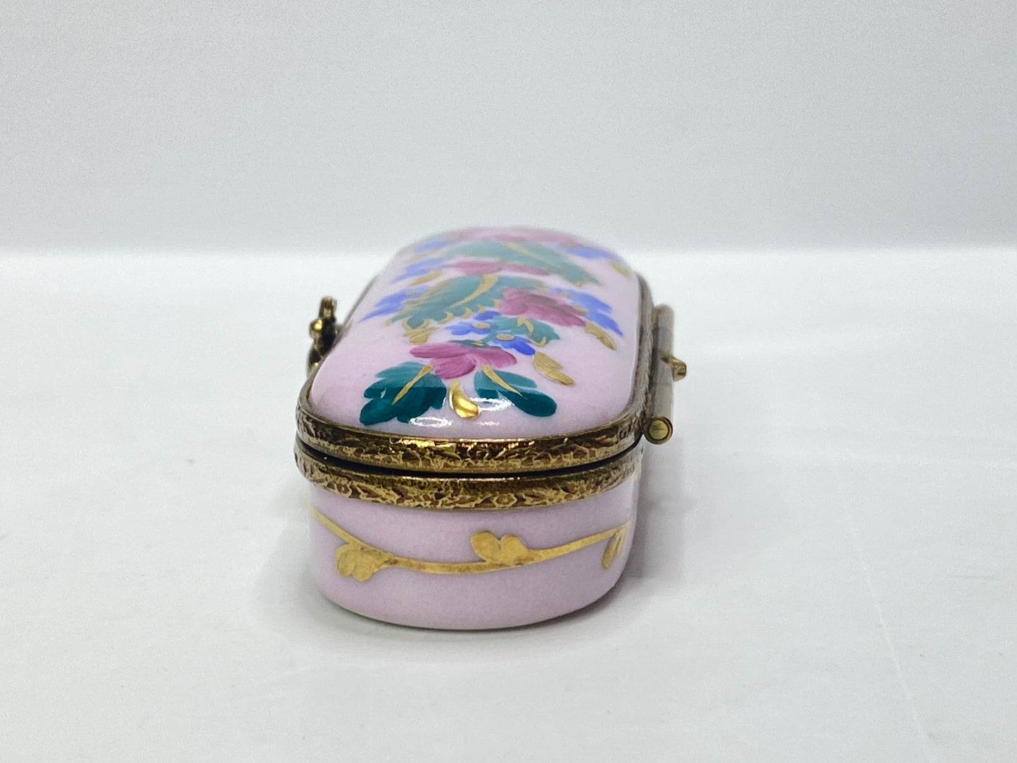 RMC Limoges Hand Painted Rose Floral Trinket Box Limited 2/500