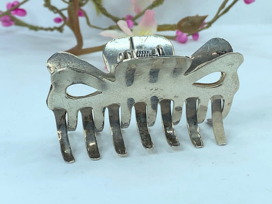 Pat Areias Sterling Silver Smooth Hair Clamp Medium 2 3/4" x 1" JR685