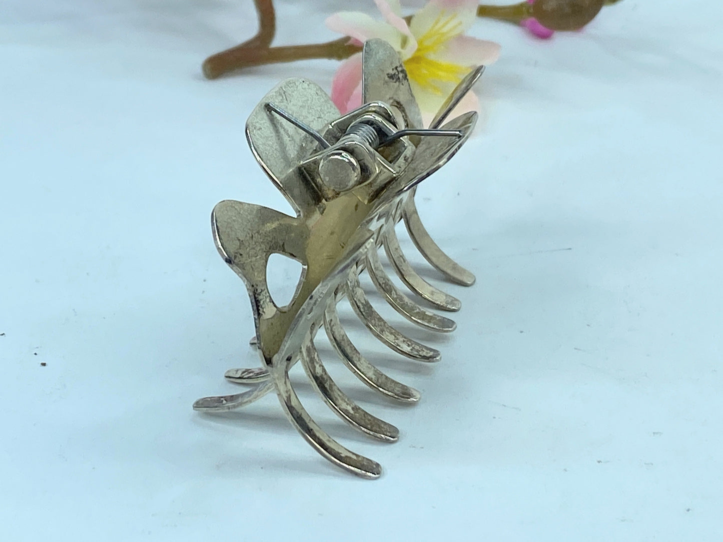 Pat Areias Sterling Silver Smooth Hair Clamp Medium 2 3/4" x 1" JR685