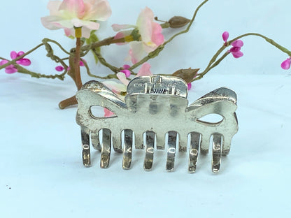 Pat Areias Sterling Silver Smooth Hair Clamp Medium 2 3/4" x 1" JR685