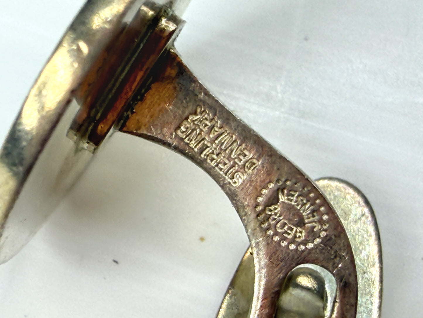 Vintage Georg Jensen Sterling Silver Viking Ship Cufflinks No. 50 15.8g SS480