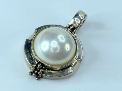 Michael Dawkins Sterling 925 Silver Mabe Pearl Pendant Enhancer JR9025